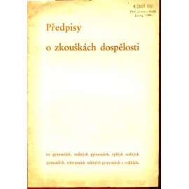 Předpisy o zkouškách dospělosti