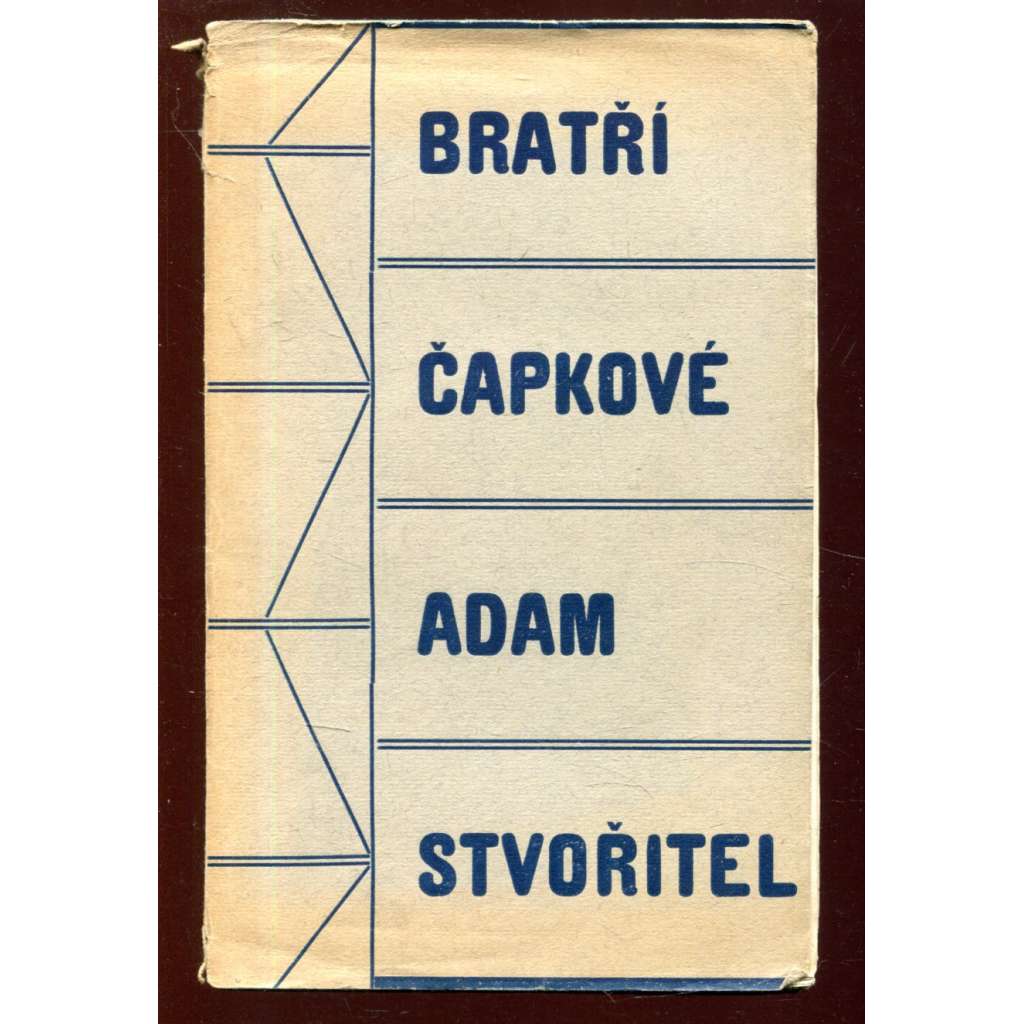 Adam stvořitel - obálka Josef Čapek