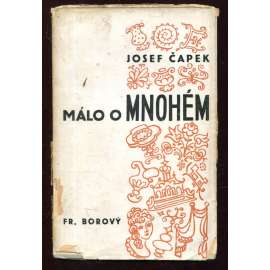 Málo o mnohém - obálka Josef Čapek