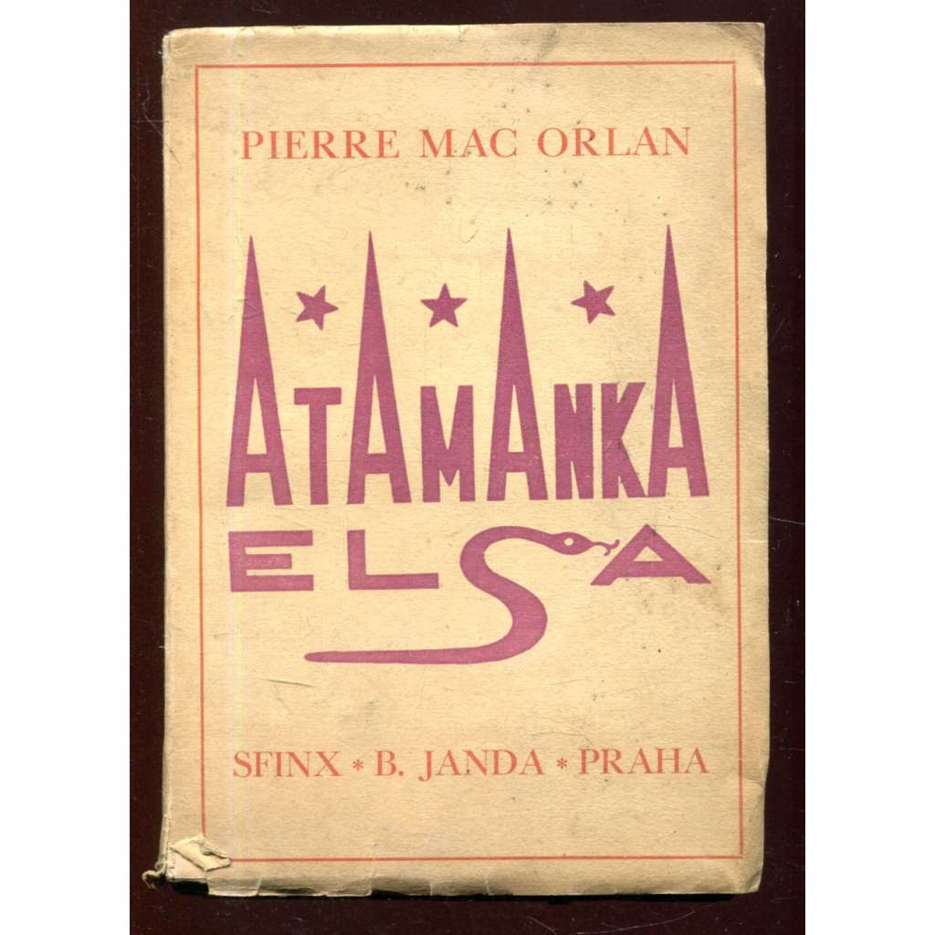 Atamanka Elsa - obálka Josef Čapek