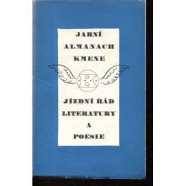 Jarní almanach Kmene - Jízdní řád literatury a poesie (ilustrace Adolf Hoffmeister)