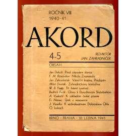 Akord, č. 4/5, r. VIII. (1940 - 41)