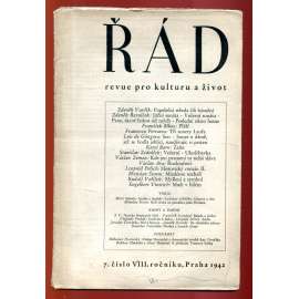 Řád: Revue pro kulturu a život. 7/1942 (roč. VIII.)