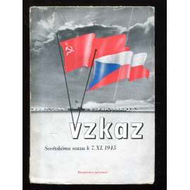 Vzkaz Sovětském svazu k 7. XI. 1945 (obálka Zdeněk Rossmann)