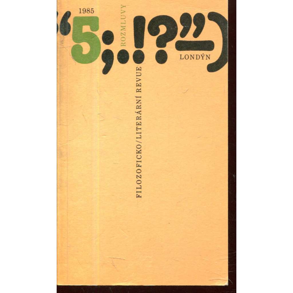 Filozoficko/literární revue 5/1985 (exilové vydání)