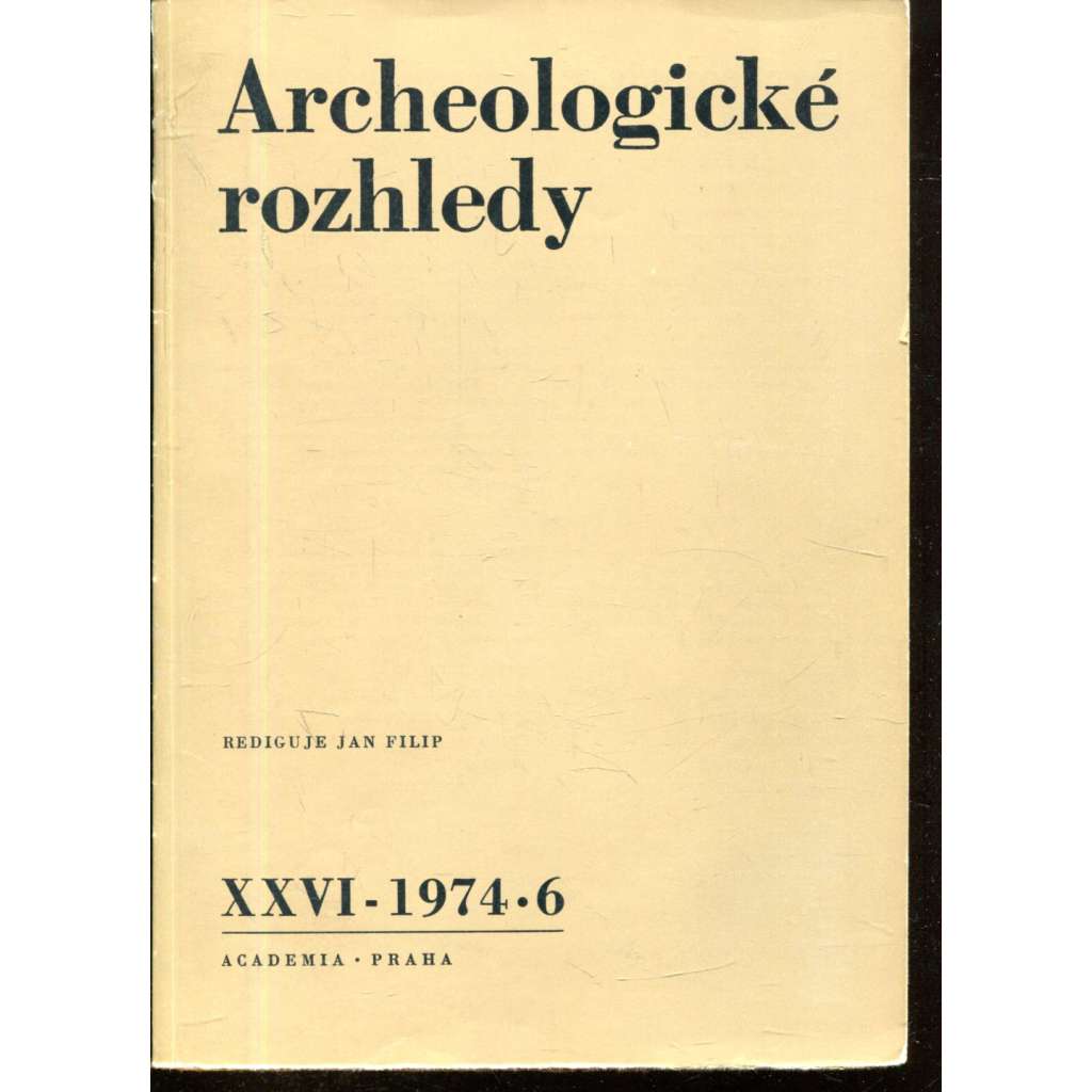 Archeologické rozhledy XXVI - 1974, č. 6.