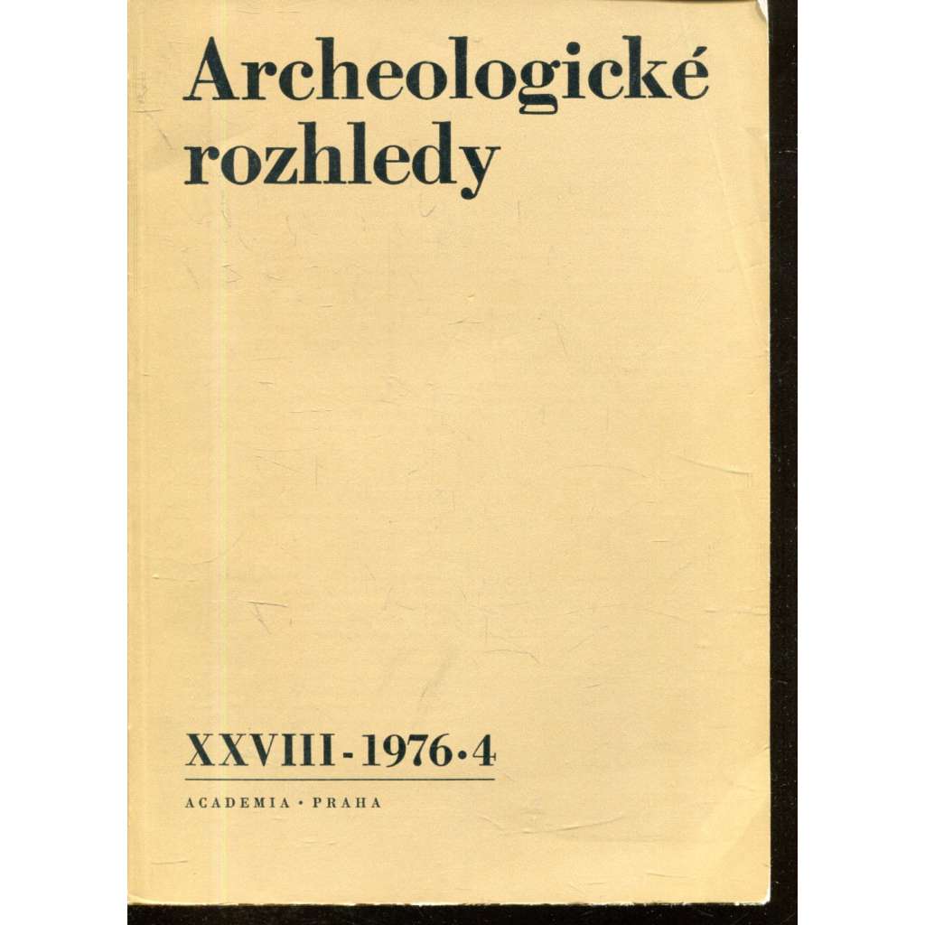 Archeologické rozhledy XXVIII - 1976, č. 4.