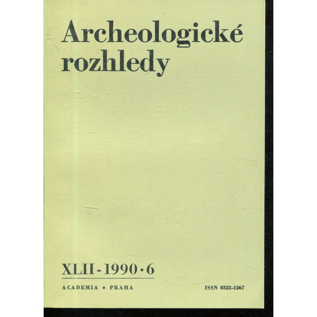 Archeologické rozhledy XLII - 1990, č. 6.