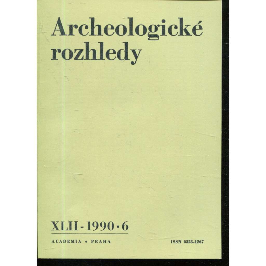 Archeologické rozhledy XLII - 1990, č. 6.