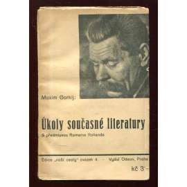 Úkoly současné literatury (obálka pravděpodobně Karel Teige)