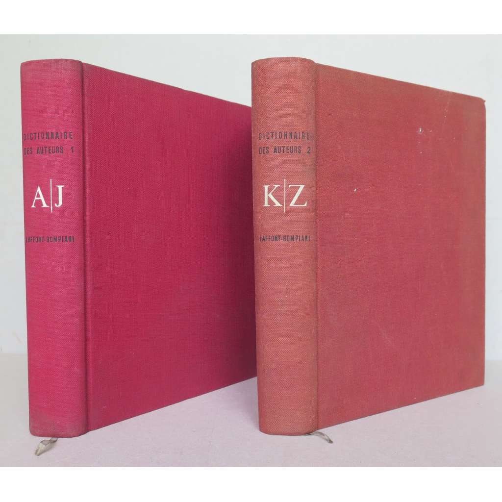 Dictionnaire biographique des auteurs de tous les temps et de tous les pays. Tome I (A-K) et Tome II (K-Z)