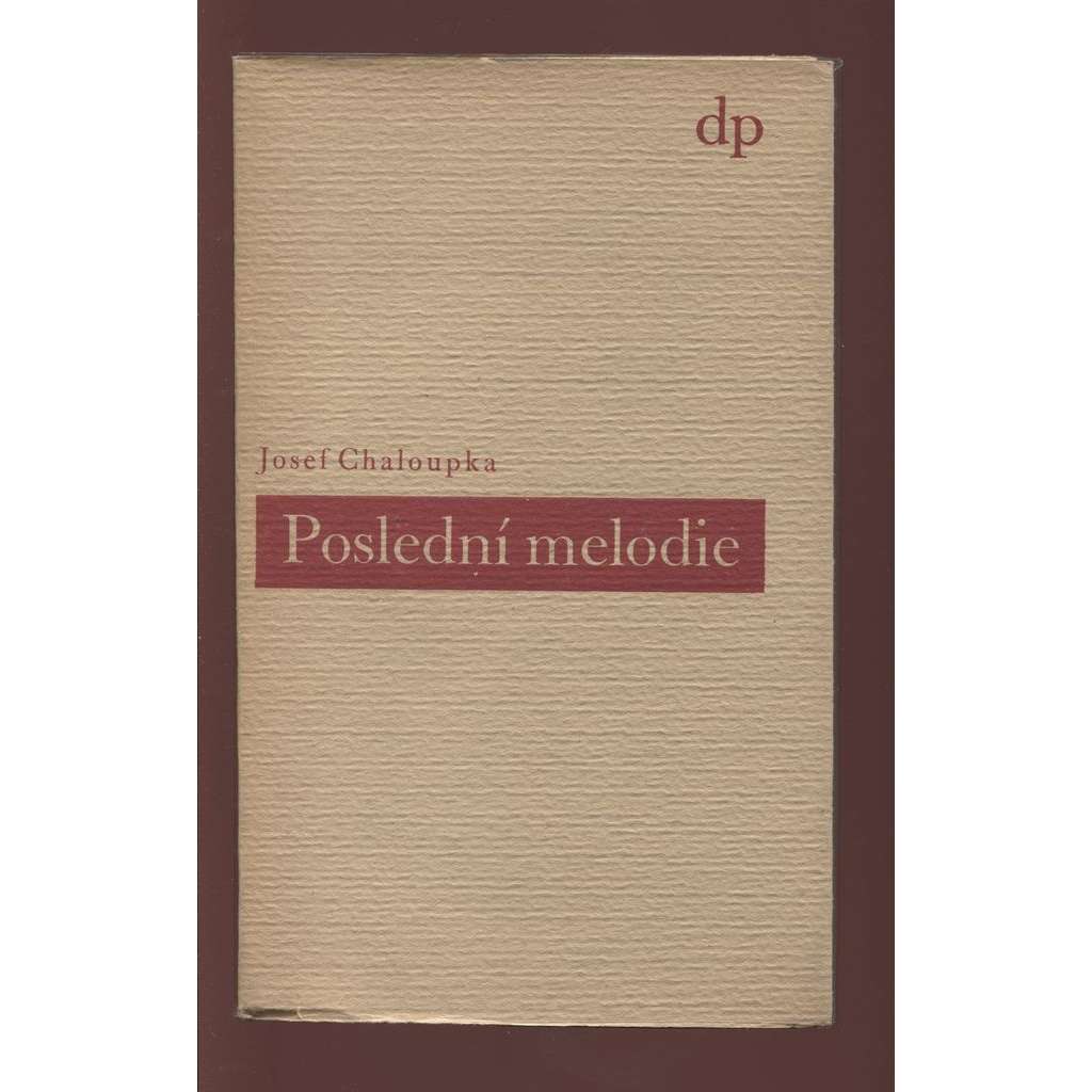 Poslední melodie (obálka Ladislav Sutnar)