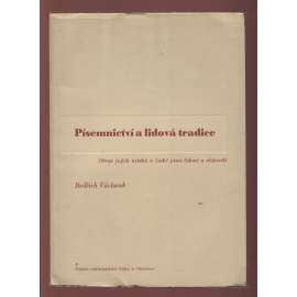 Písemnictví a lidová tradice (obálka Zdeněk Rossmann)