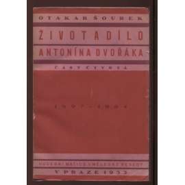 Život a dílo Antonína Dvořáka, část IV. (obálka Ladislav Sutnar)