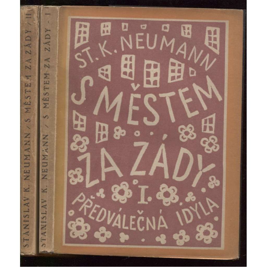 S městem za zády I. a II. (2 svazky) - obálka Josef Čapek