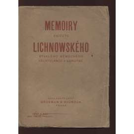 Memoiry knížete Lichnowského, bývalého německého velvyslance v Londýně