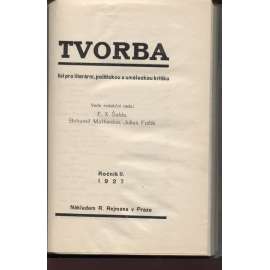 Tvorba, roč. II./1927 (List pro literární, politickou a uměleckou kritiku)