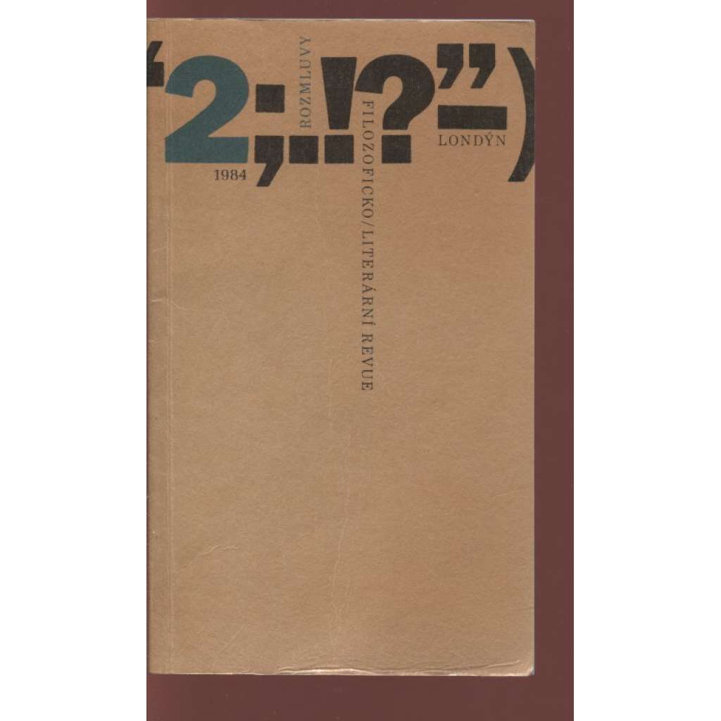 Filozoficko/literární revue 2/1984 (exilové vydání)