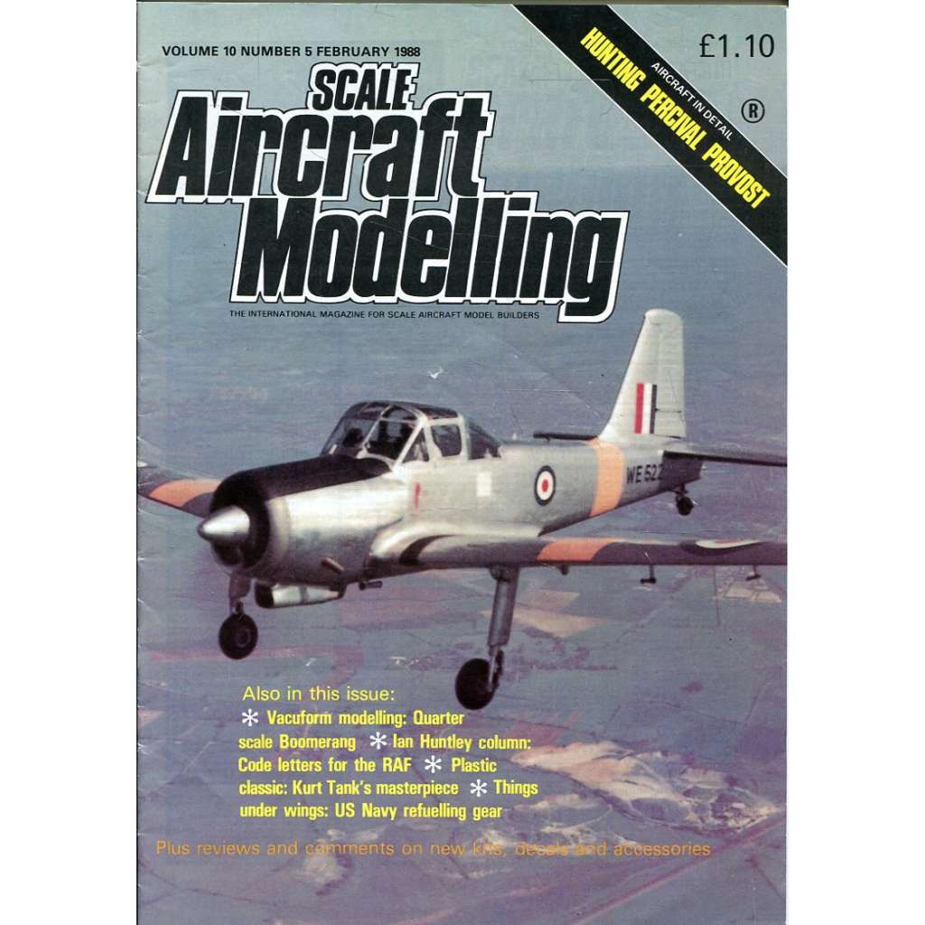 Scale Aircraft Modelling 2/1988, Vol. 10, No. 5 (letadla, modelářství)