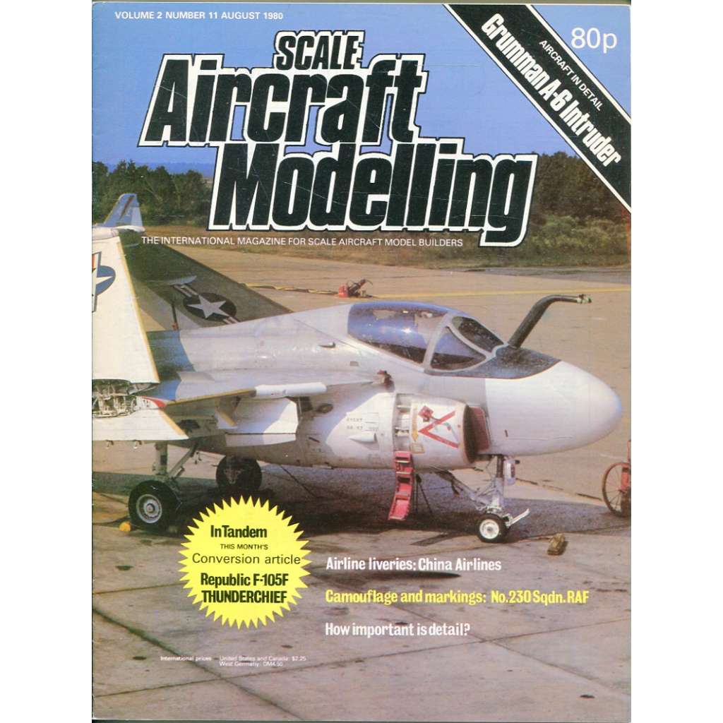 Scale Aircraft Modelling 8/1980, Vol. 2, No. 11 (letadla, modelářství)