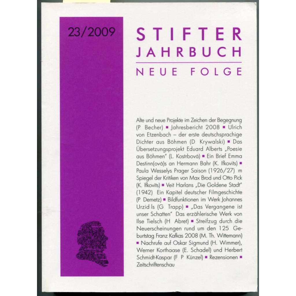Stifter Jahrbuch, neue Folge 23, 2009