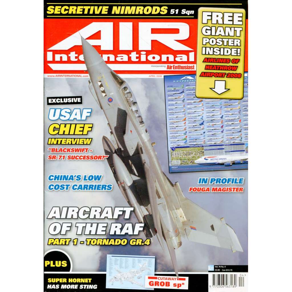 Air International 4/2008, Vol. 74, No. 4 (letectví, letadla)