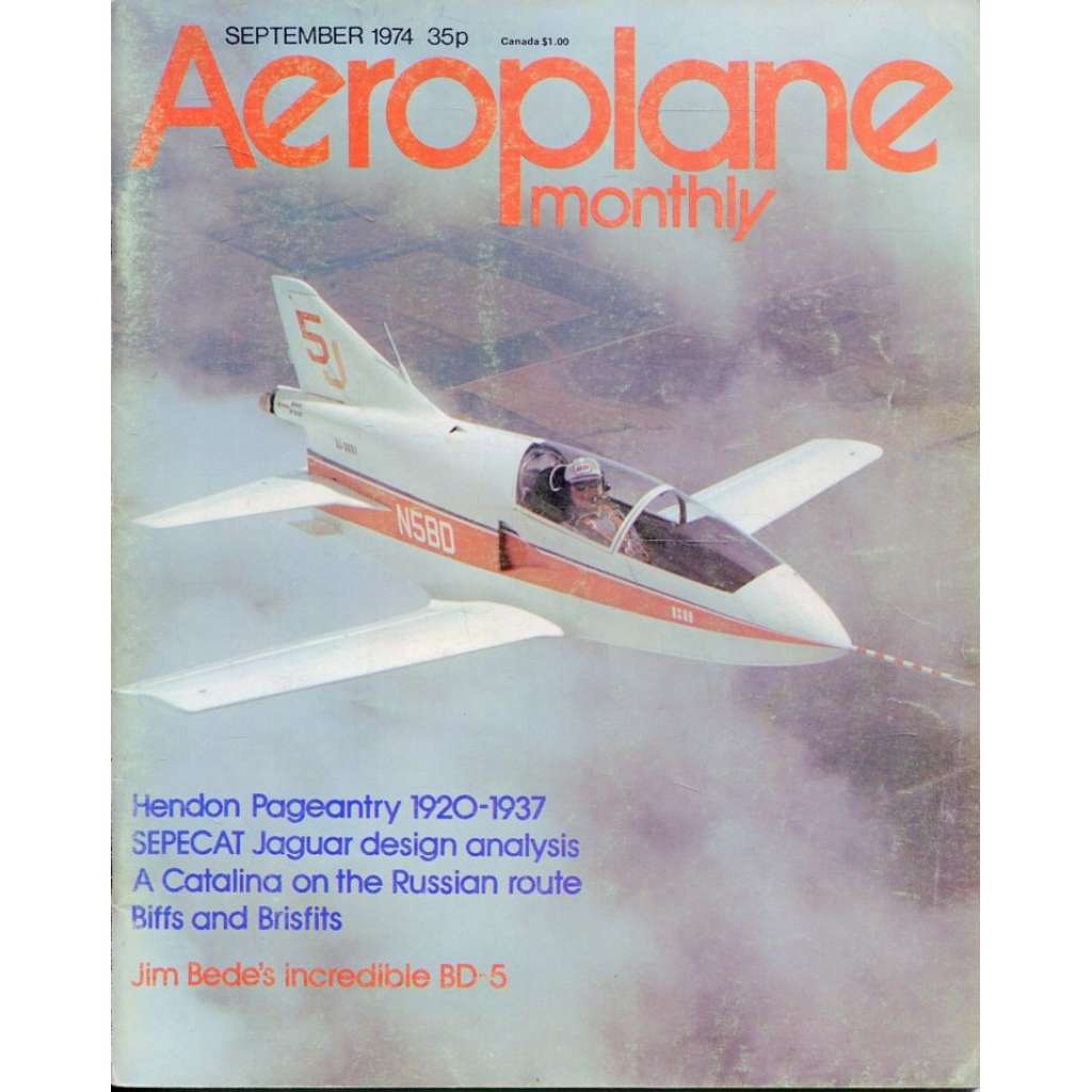 Aeroplane Monthly 9/1974, Vol. 2, No. 9 (letectví, letadla)