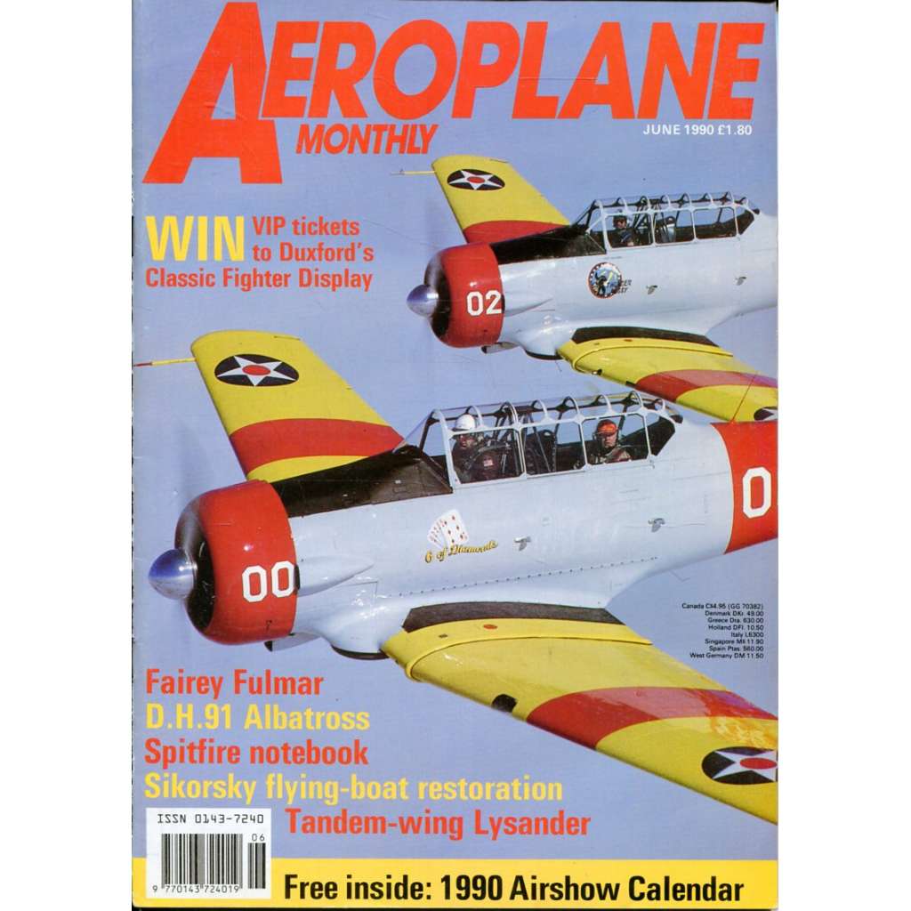 Aeroplane Monthly 6/1990, Vol. 18, No. 6, Issue No. 206 (letectví, letadla)