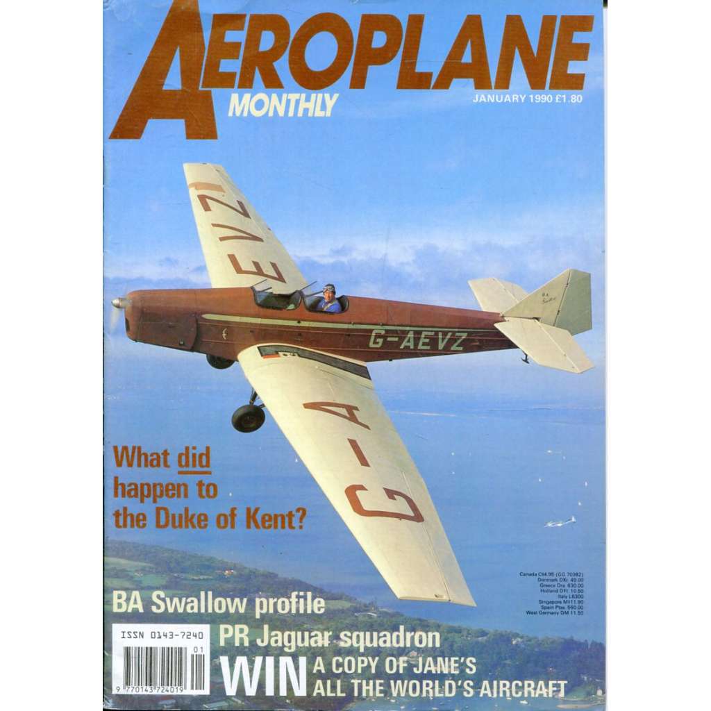 Aeroplane Monthly 1/1990, Vol. 18, No. 1, Issue No. 201 (letectví, letadla)