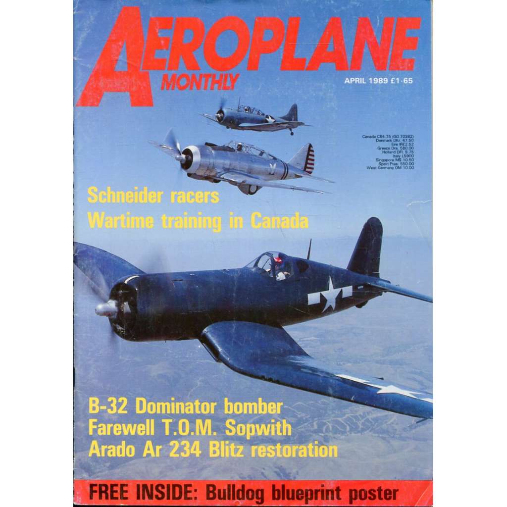 Aeroplane Monthly 4/1989, Vol. 17, No. 4, Issue No. 192 (letectví, letadla)