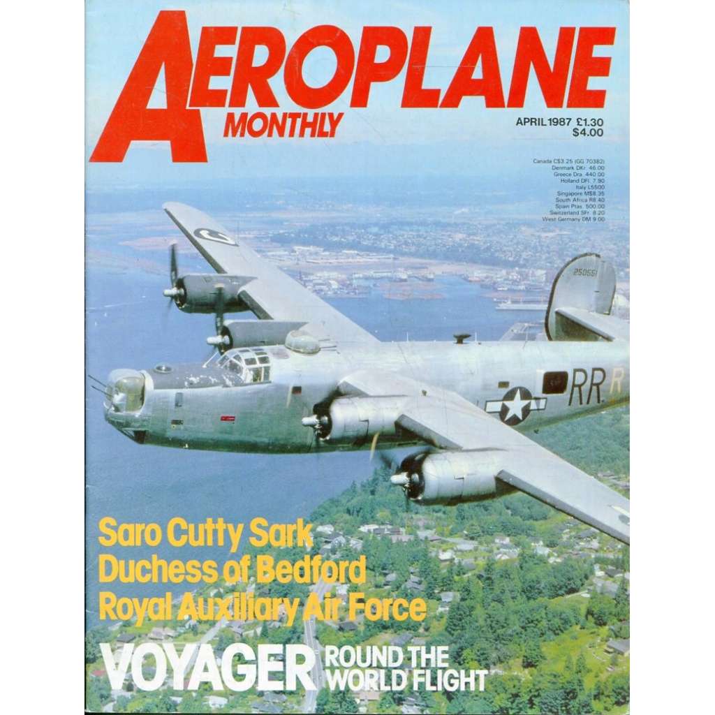 Aeroplane Monthly 4/1987, Vol. 15, No. 4, Issue No. 168 (letectví, letadla)