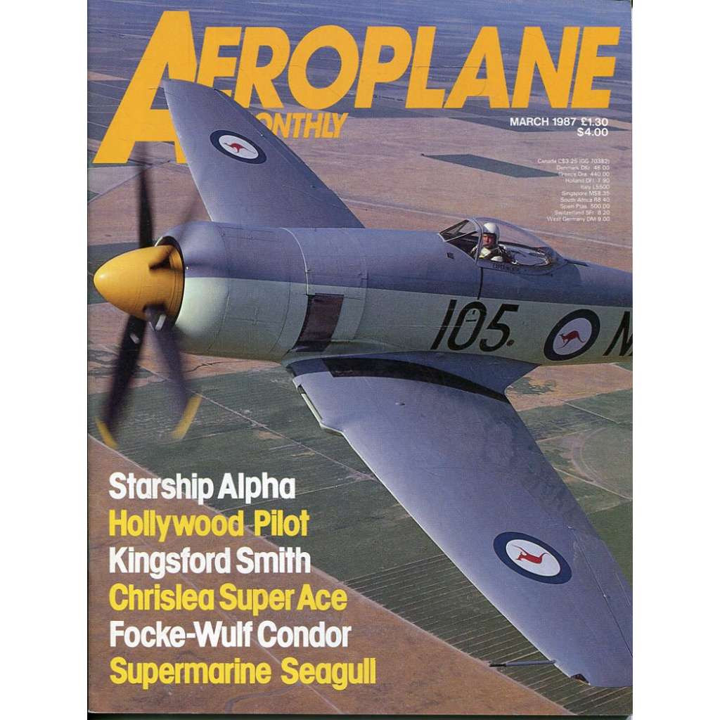 Aeroplane Monthly 3/1987, Vol. 15, No. 3, Issue No. 167 (letectví, letadla)