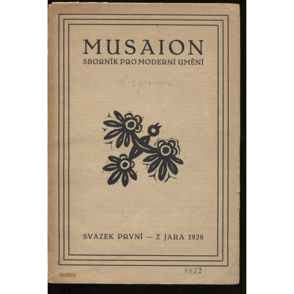 Musaion, sv. I/1920 bez grafických příloh.