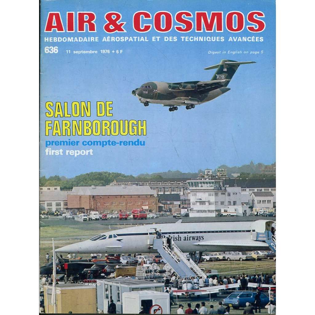 Air & Cosmos 11/9/1976, No. 636 (letadla, letectví)