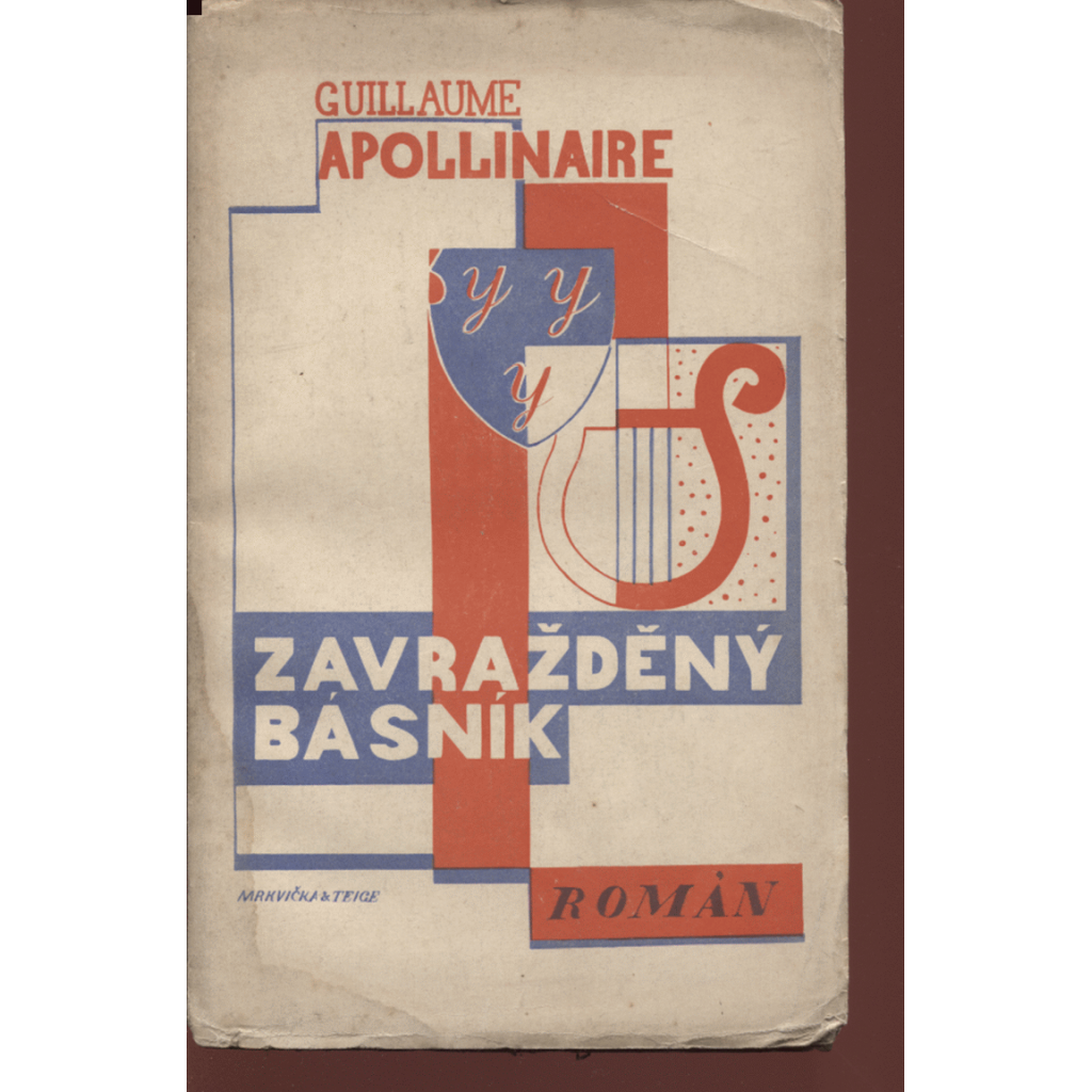 Zavražděný básník (obálka Karel Teige)