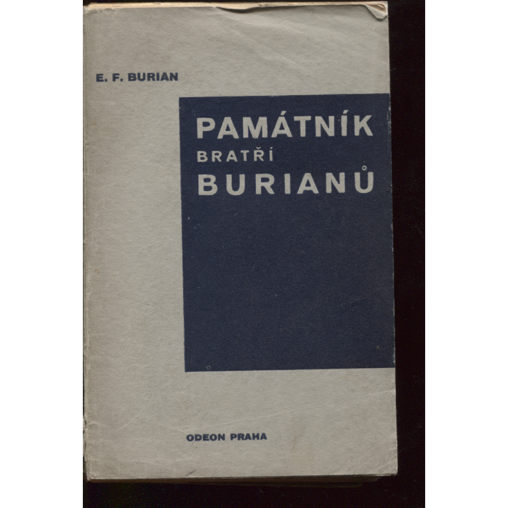 Památník bratří Burianů (obálka Karel Teige)