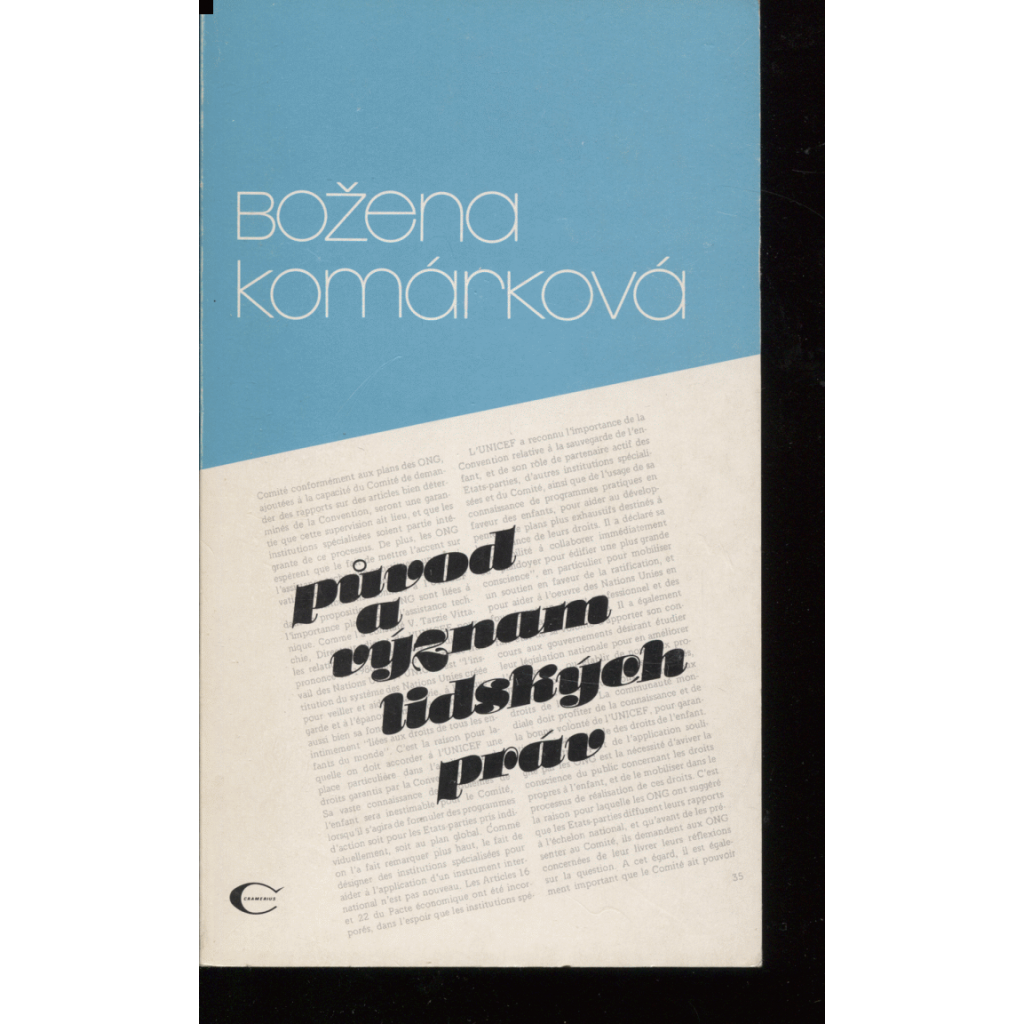 Původ a význam lidských práv (Cramerius, exil)