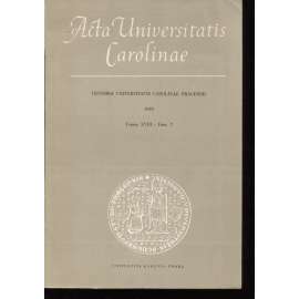 Příspěvky k dějinám Univerzity Karlovy (Acta Universitatis Carolinae Pragensis 1978)