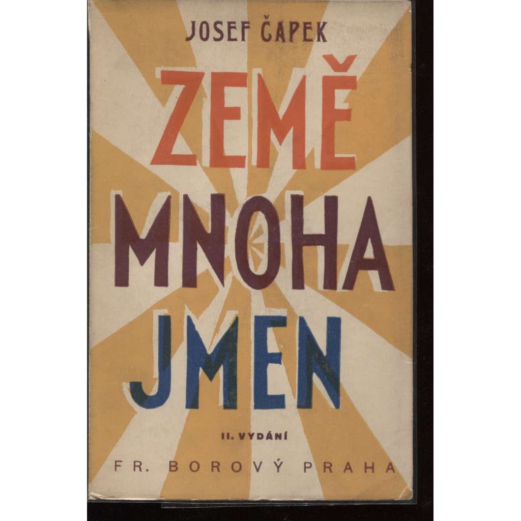 Země mnoha jmen (obálka Josef Čapek)