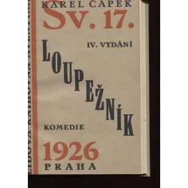 Loupežník [Karel Čapek; avantgardní obálka; ed. Lidová knihovna Aventina]