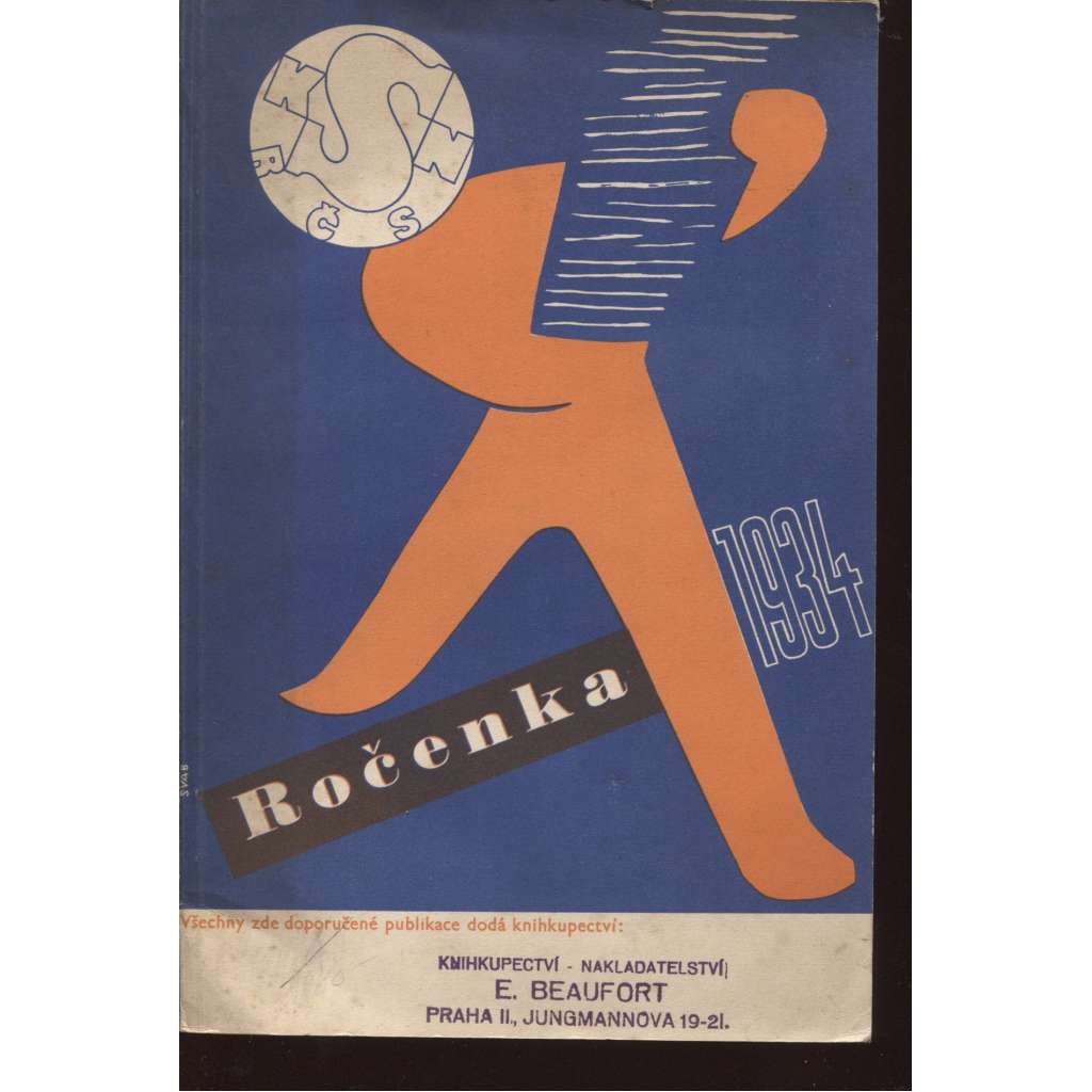 Ročenka Rozhledů po literatuře a umění 1934 (ilustrace Zdeněk Burian)
