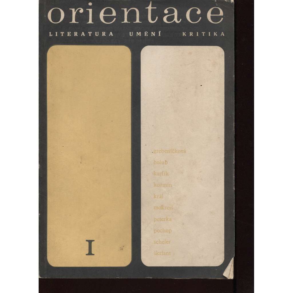 Orientace, I./1970 (Literatura. Umění. Kritika)