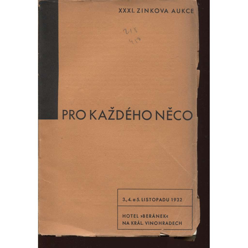 Pro každého něco (XXXI. Zinkova knižní aukce)