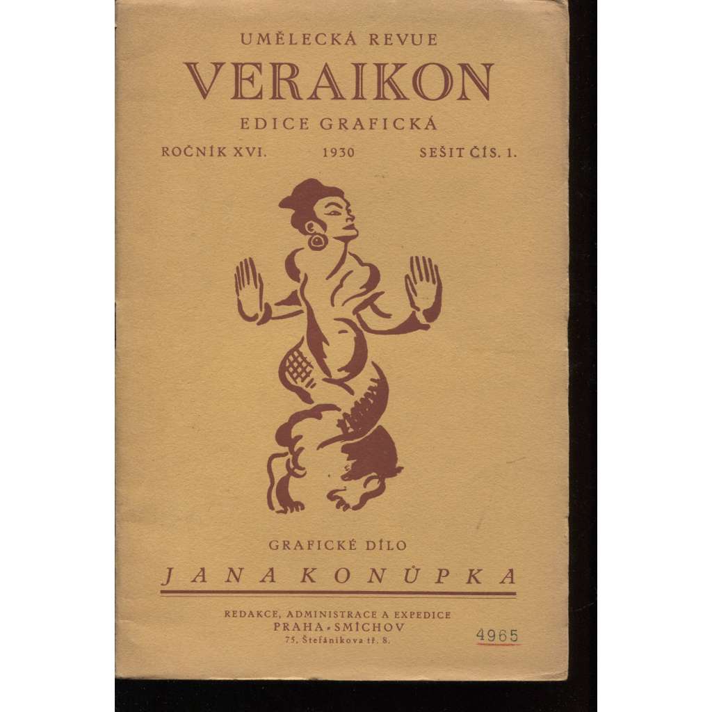 Veraikon, roč. XVI., čísla 1.-6.(1930) -  (Umělecká revue - edice grafická)