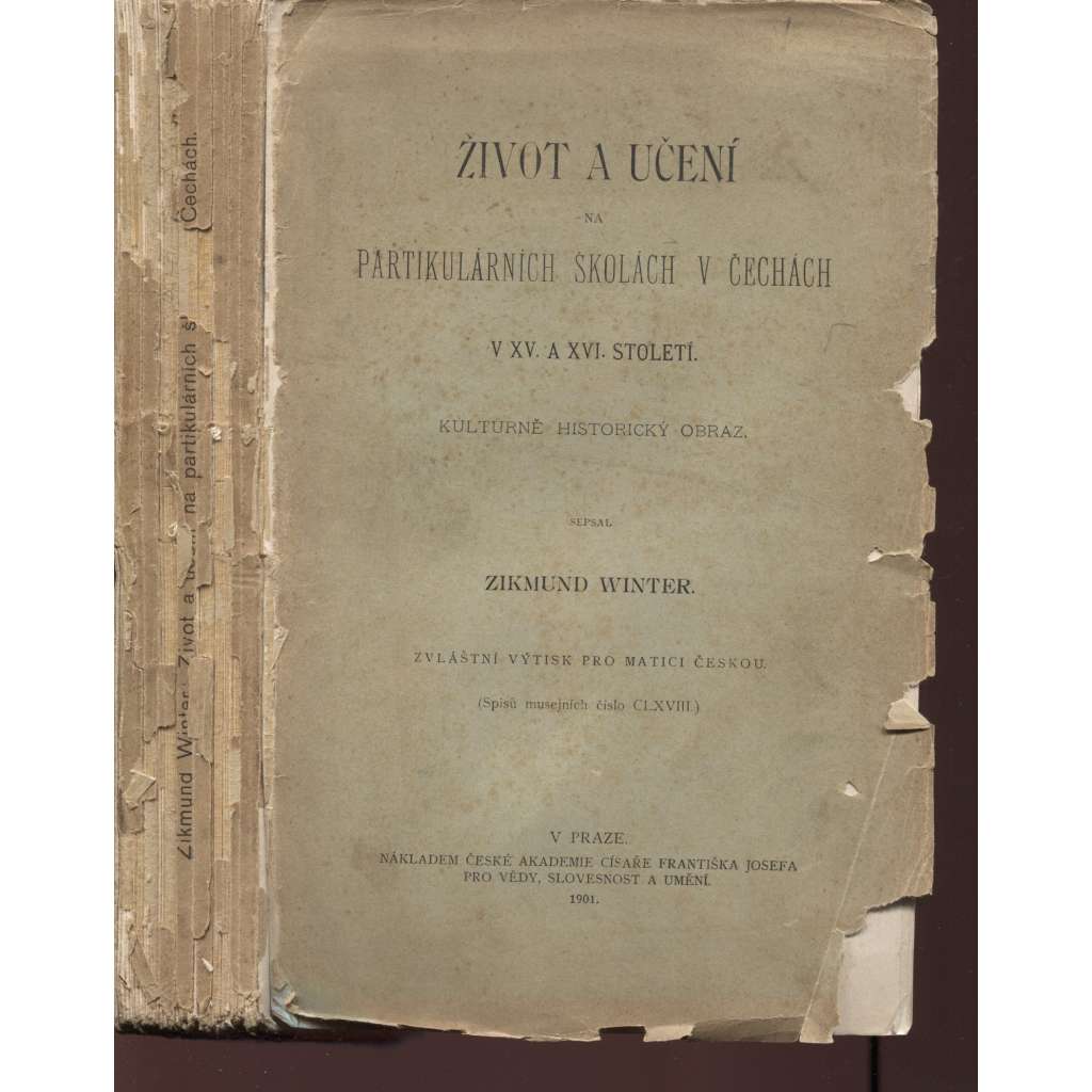 Život a učení na partikulárních školách v Čechách v XV. a XVI. století