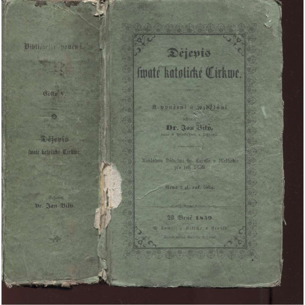 Dějepis svaté katolické Církve (1859) Dějepis swaté katolické Církwe