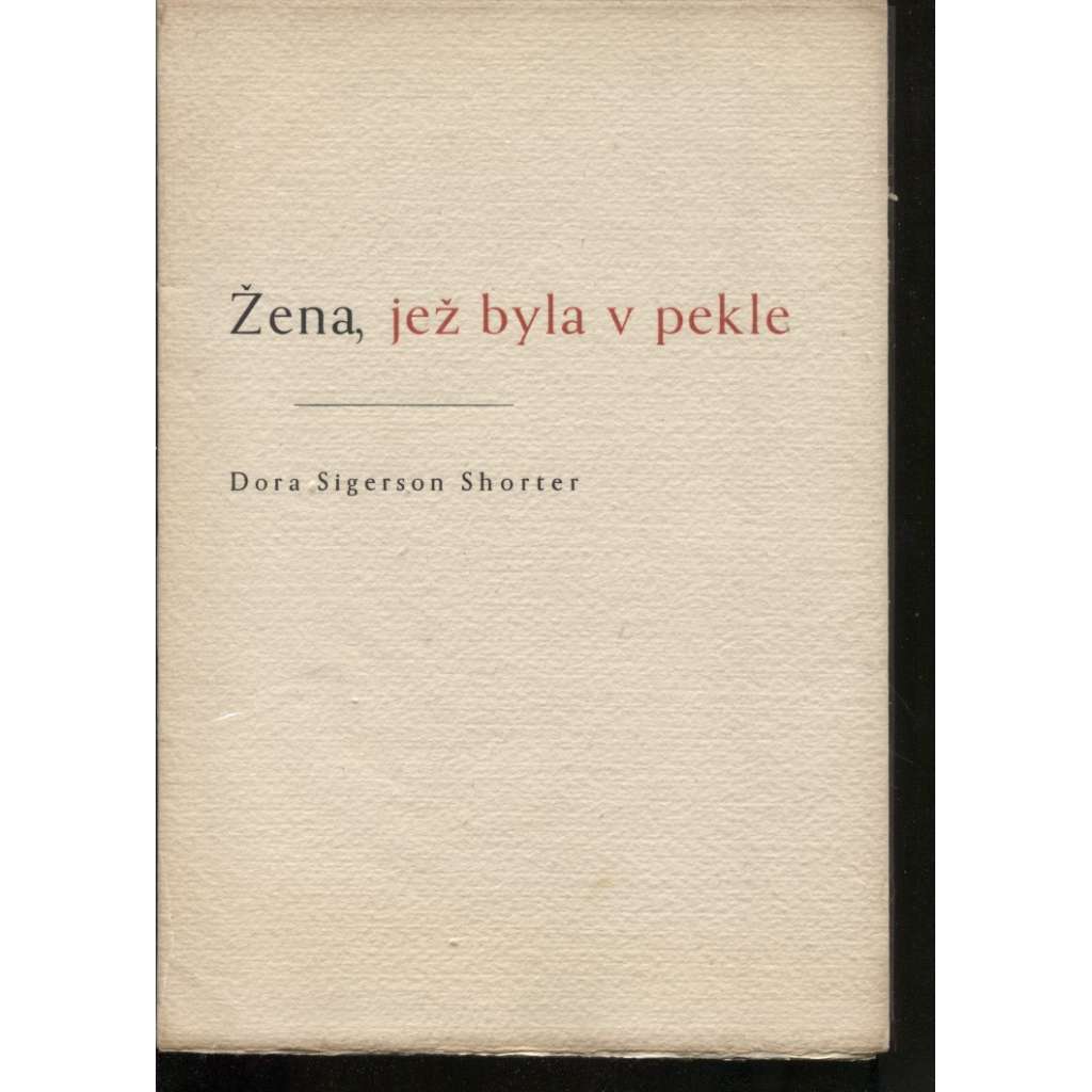 Žena, jež byla v pekle (dřevoryt Karel Svolinský)