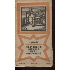 Denník městského divadla Král. Vinohradů, roč. 1., leden 1914 (Královské Vinohrady)