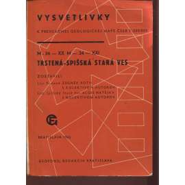 Vysvetlivky k prehľadnej geologickej mape ČSSR 1:200000 (Geologická mapa ČSSR, geologie, Trstená - Spišská stará ves, Slovensko)