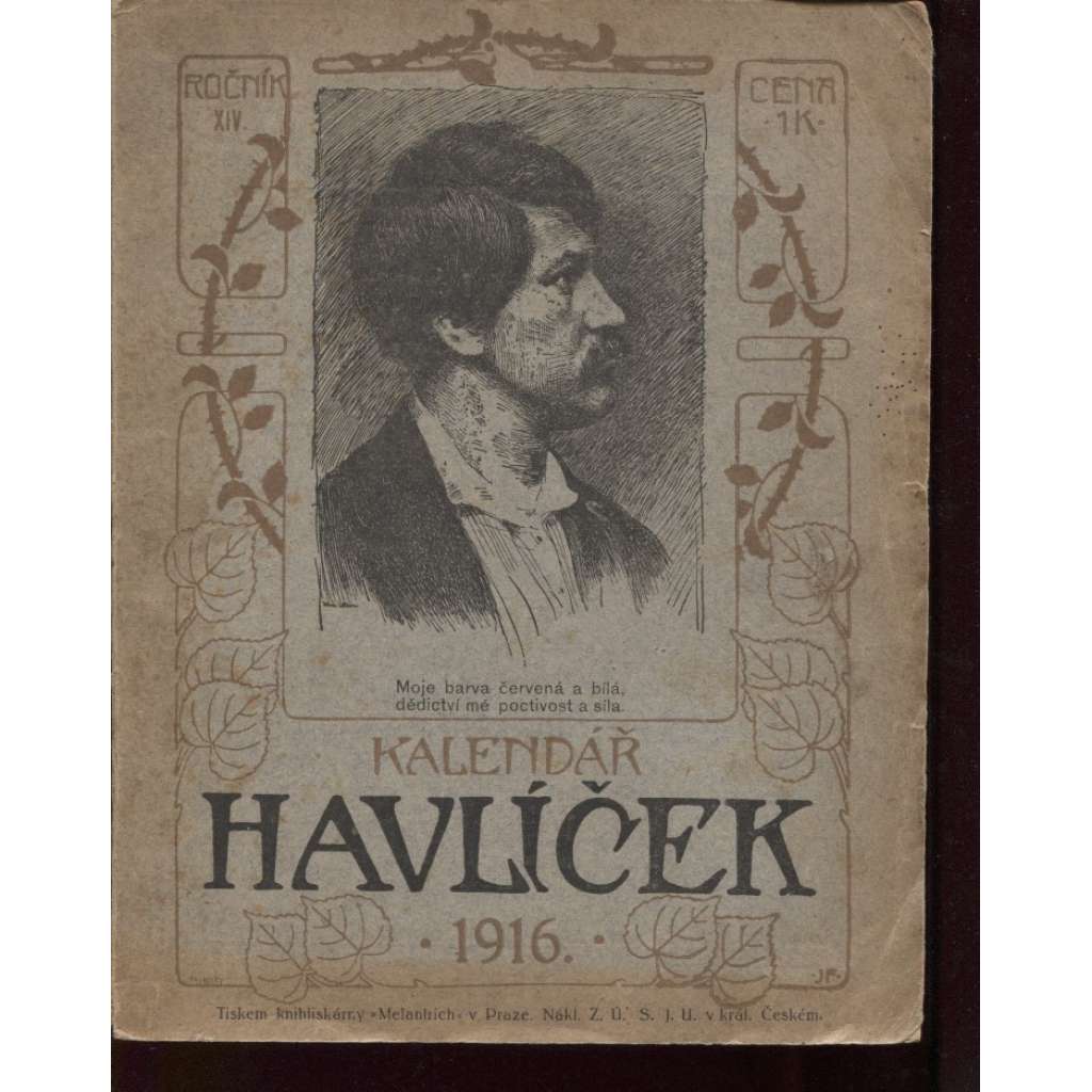 Kalendář Havlíček 1916